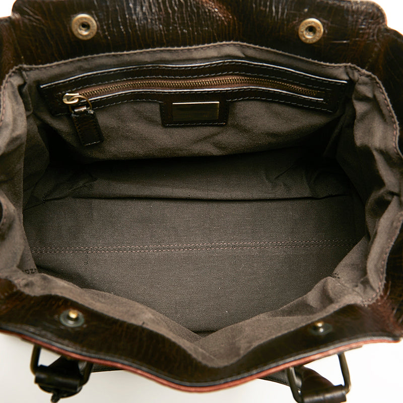 Fendi Etniko Leather Handbag - '10s