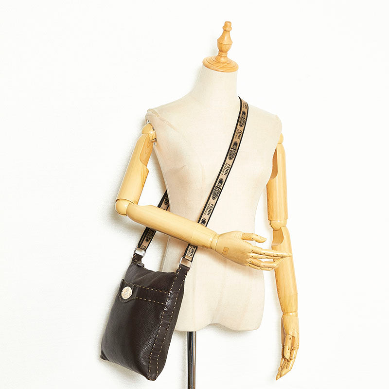 Fendi Selleria Leather Crossbody Bag - '10s