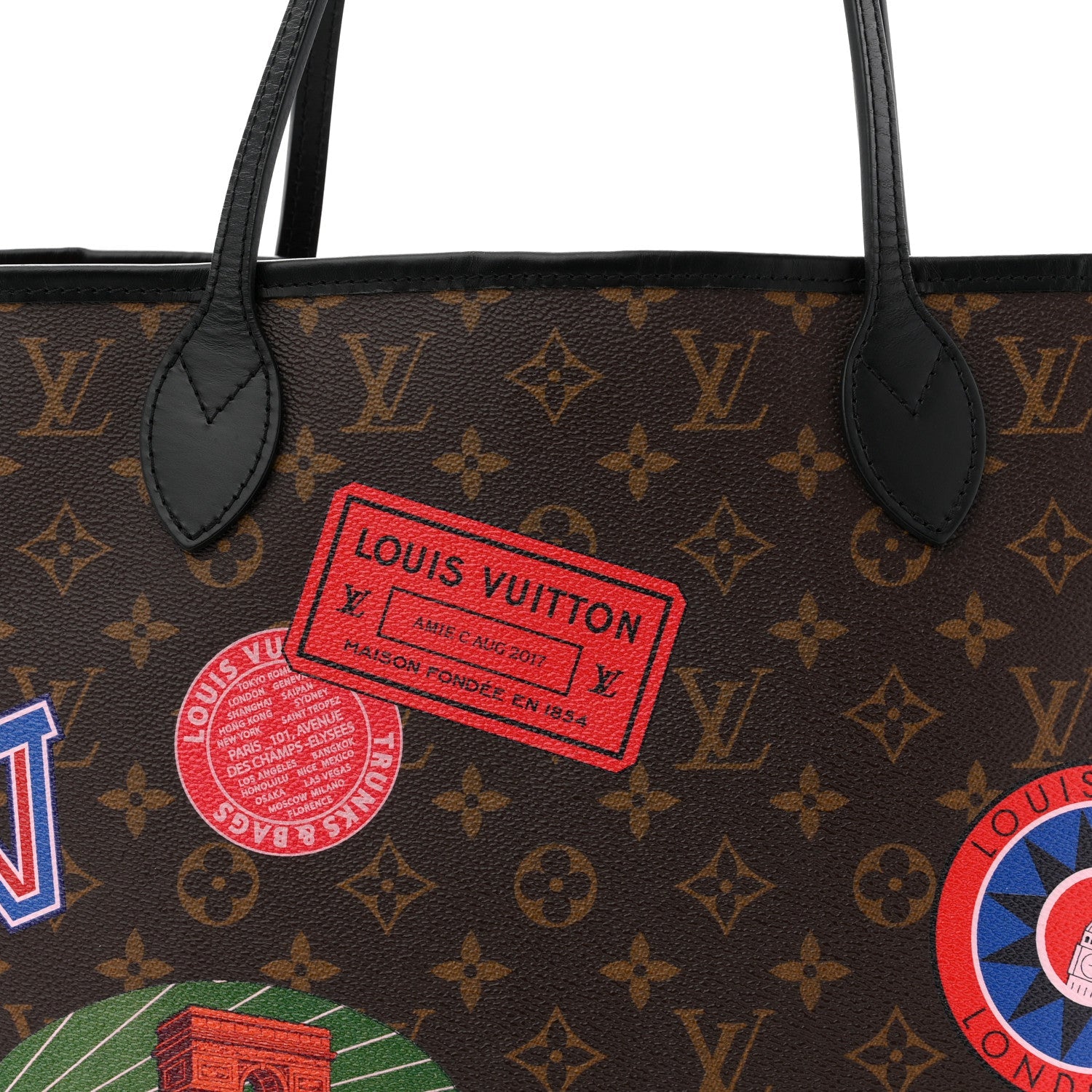 Louis Vuitton Monogram My LV World Tour Neverfull MM