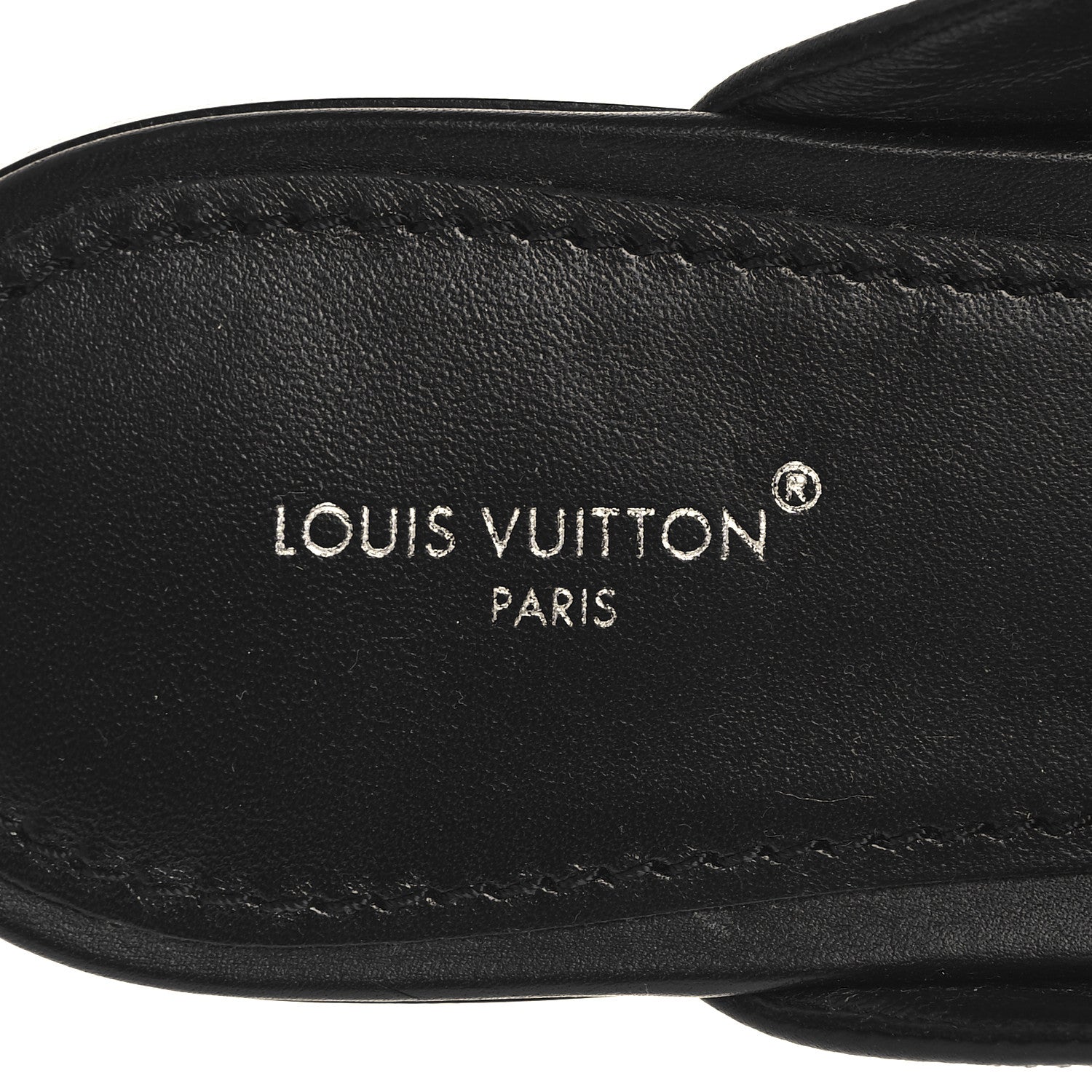 Louis Vuitton Calfskin LV Mare Open Back Loafers 40 Black