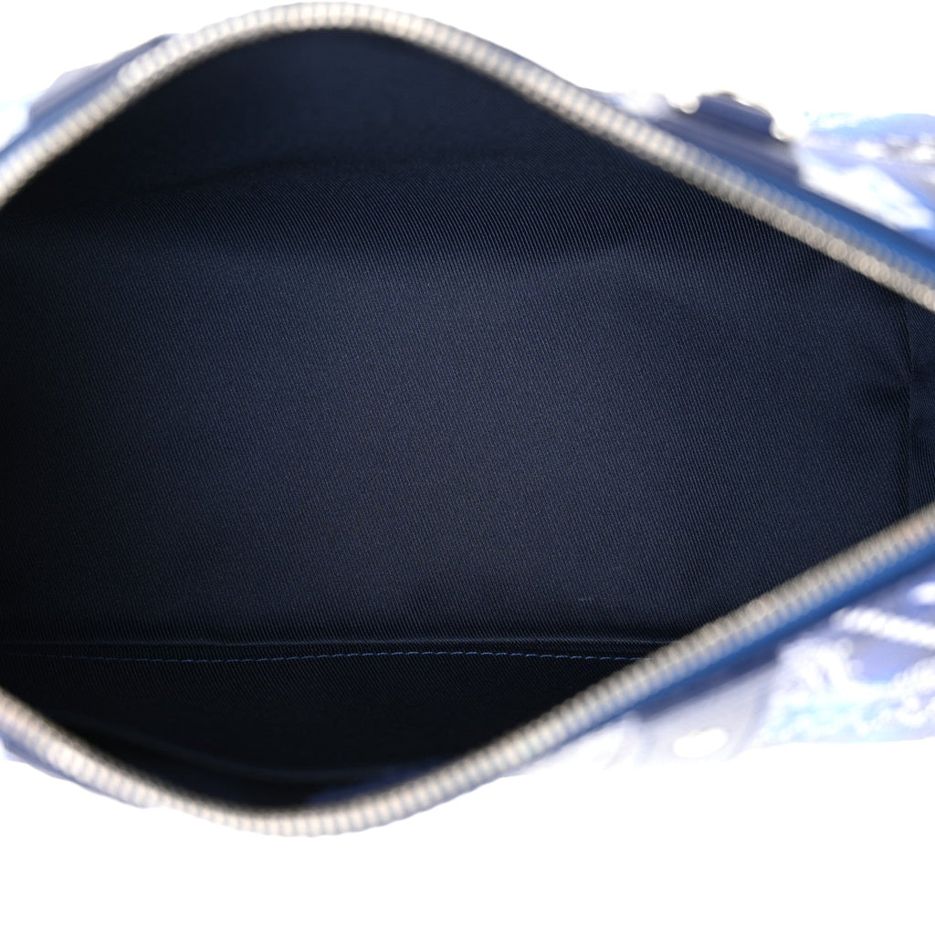 Louis Vuitton Cowhide Monogram Bandana City Keepall Blue