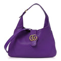 Gucci Goatskin Medium Aphrodite Shoulder Bag Shine Purple