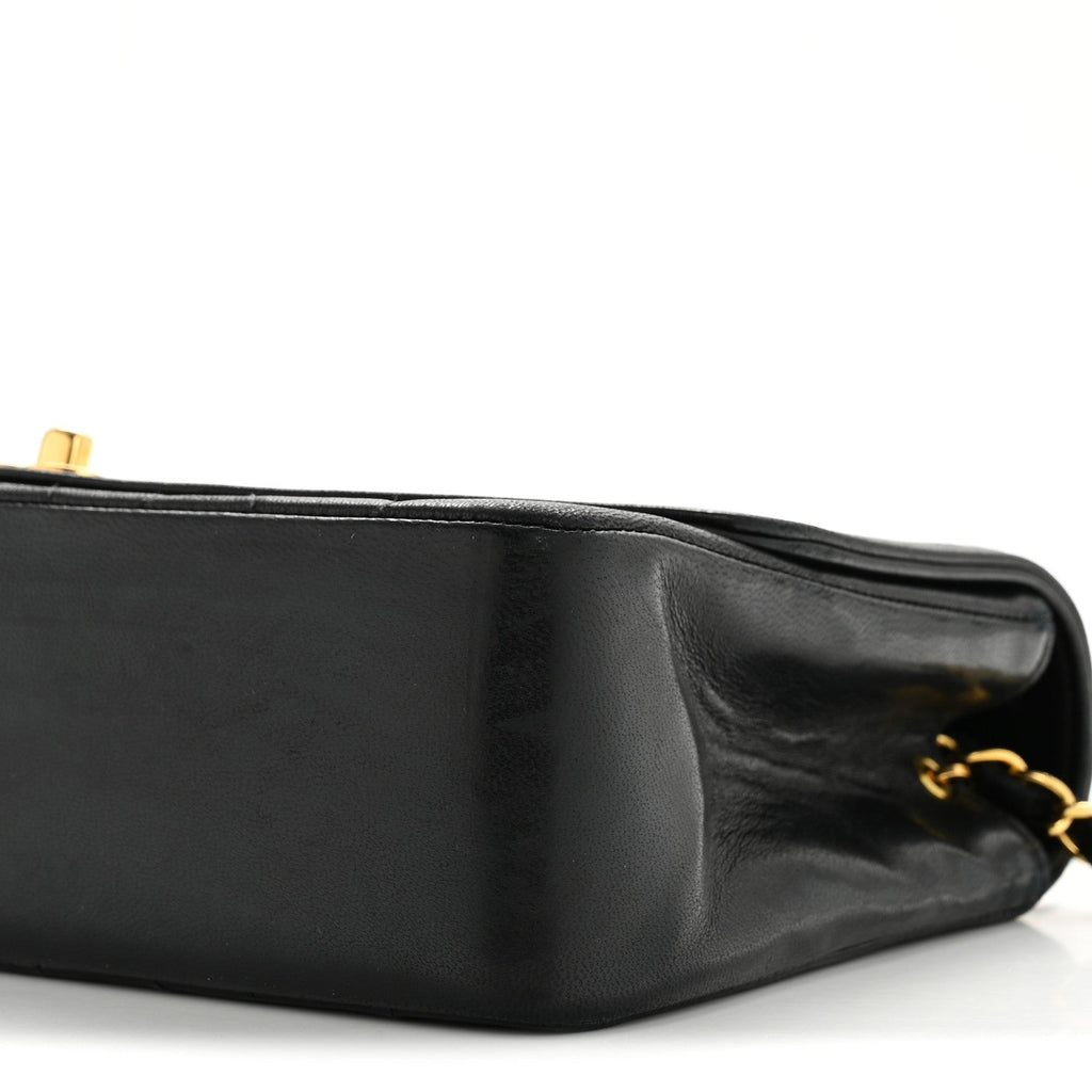 Chanel Lambskin Quilted Medium Single Flap Black