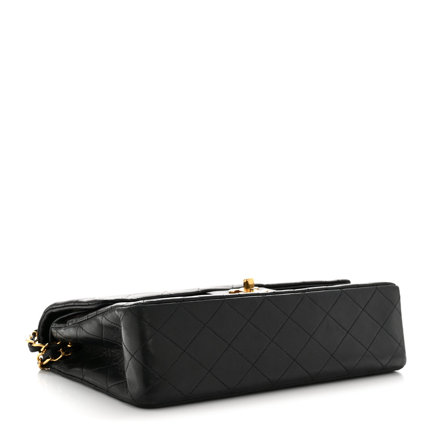 Chanel Lambskin Quilted Medium Double Flap Black