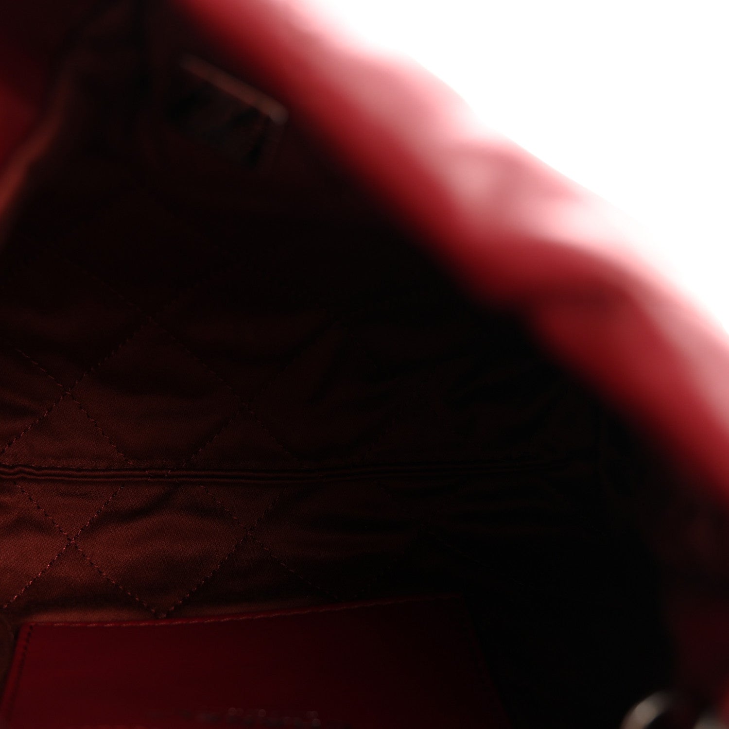 Chanel Shiny Calfskin Quilted Mini Chanel 22 Red