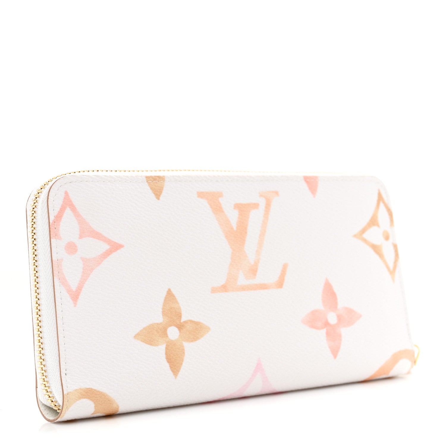 Louis Vuitton Monogram Giant By The Pool Zippy Wallet Resort Beige