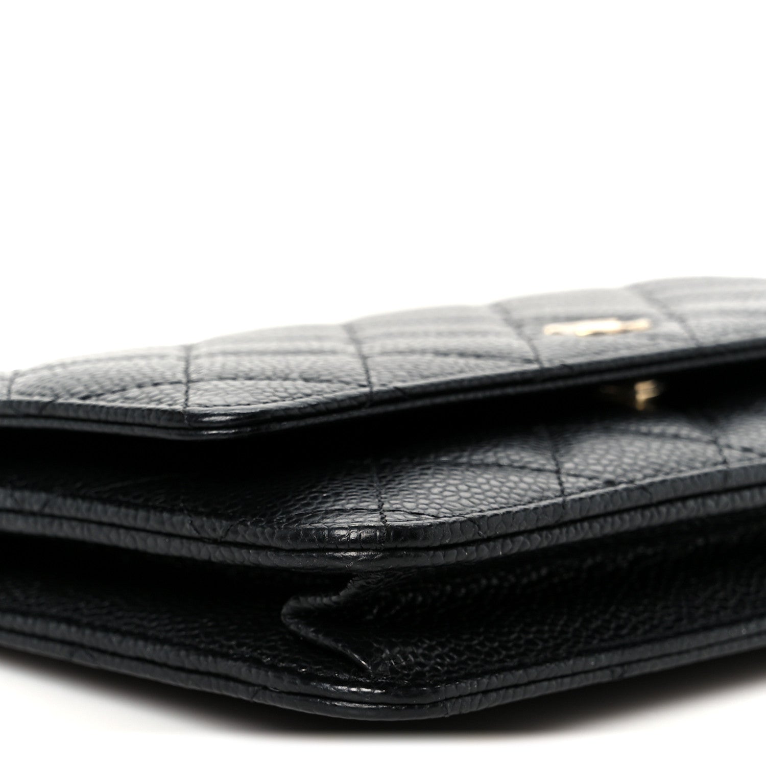 Chanel Caviar Quilted Wallet on Chain WOC Black
