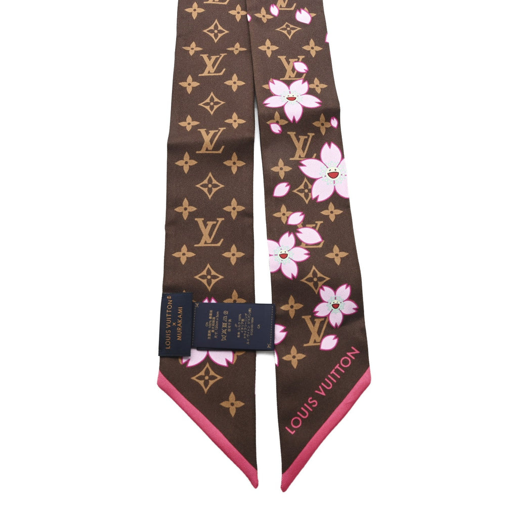 Louis Vuitton LV X TM Silk Monogram Cherry Blossom BB Bandeau Tan