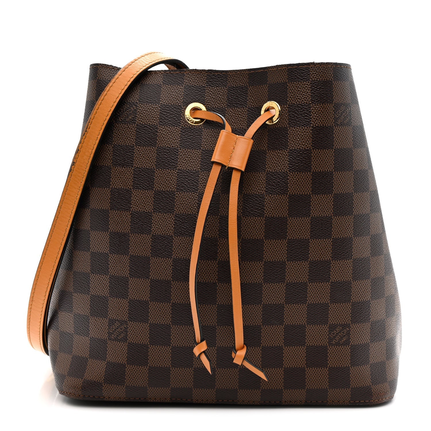 Louis Vuitton Damier Ebene Neonoe MM Safran
