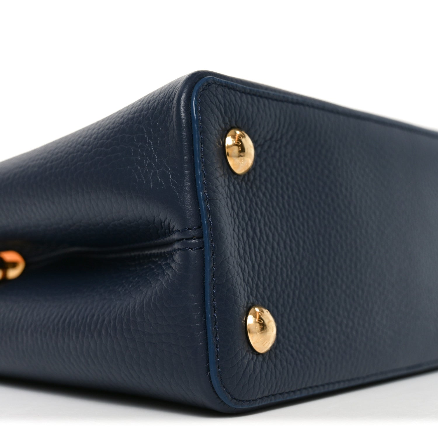 Louis Vuitton Taurillon Kintsugi Capucines MM Navy