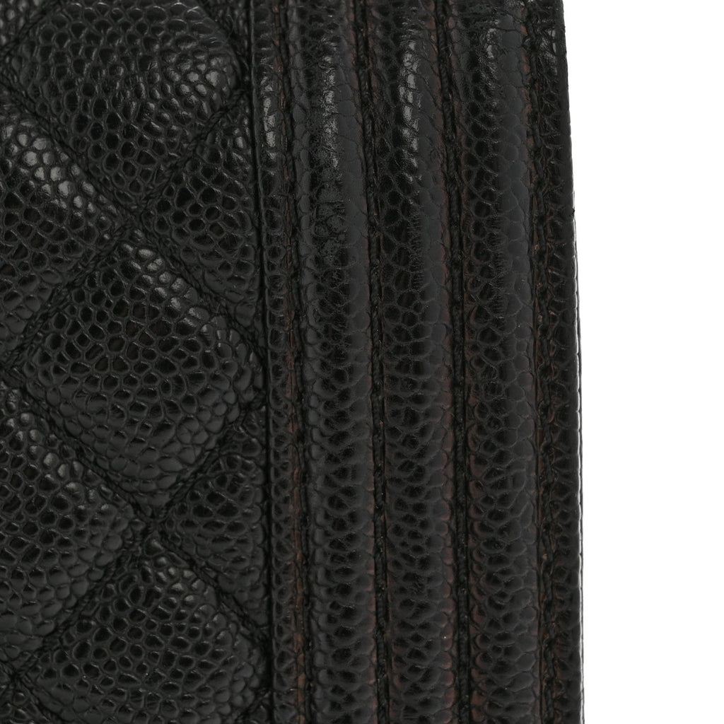 Chanel Caviar Quilted Medium Boy Flap Black