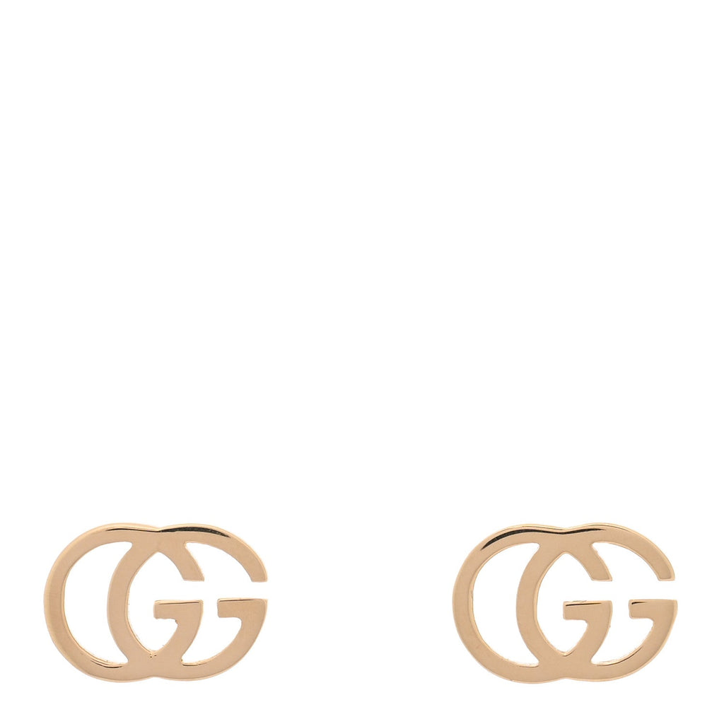 Gucci 18K Yellow Gold GG Tissue Stud Earrings