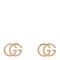 Gucci 18K Yellow Gold GG Tissue Stud Earrings