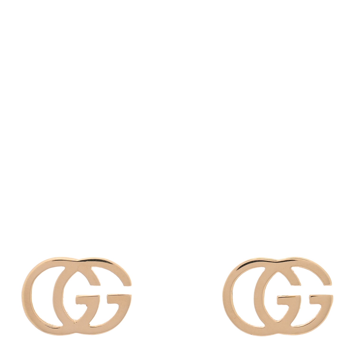 Gucci 18K Yellow Gold GG Tissue Stud Earrings