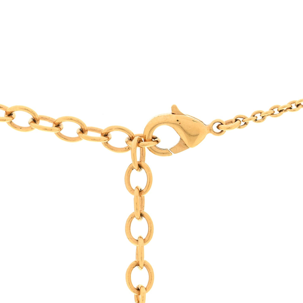 Louis Vuitton Metal GO-14 Necklace Gold