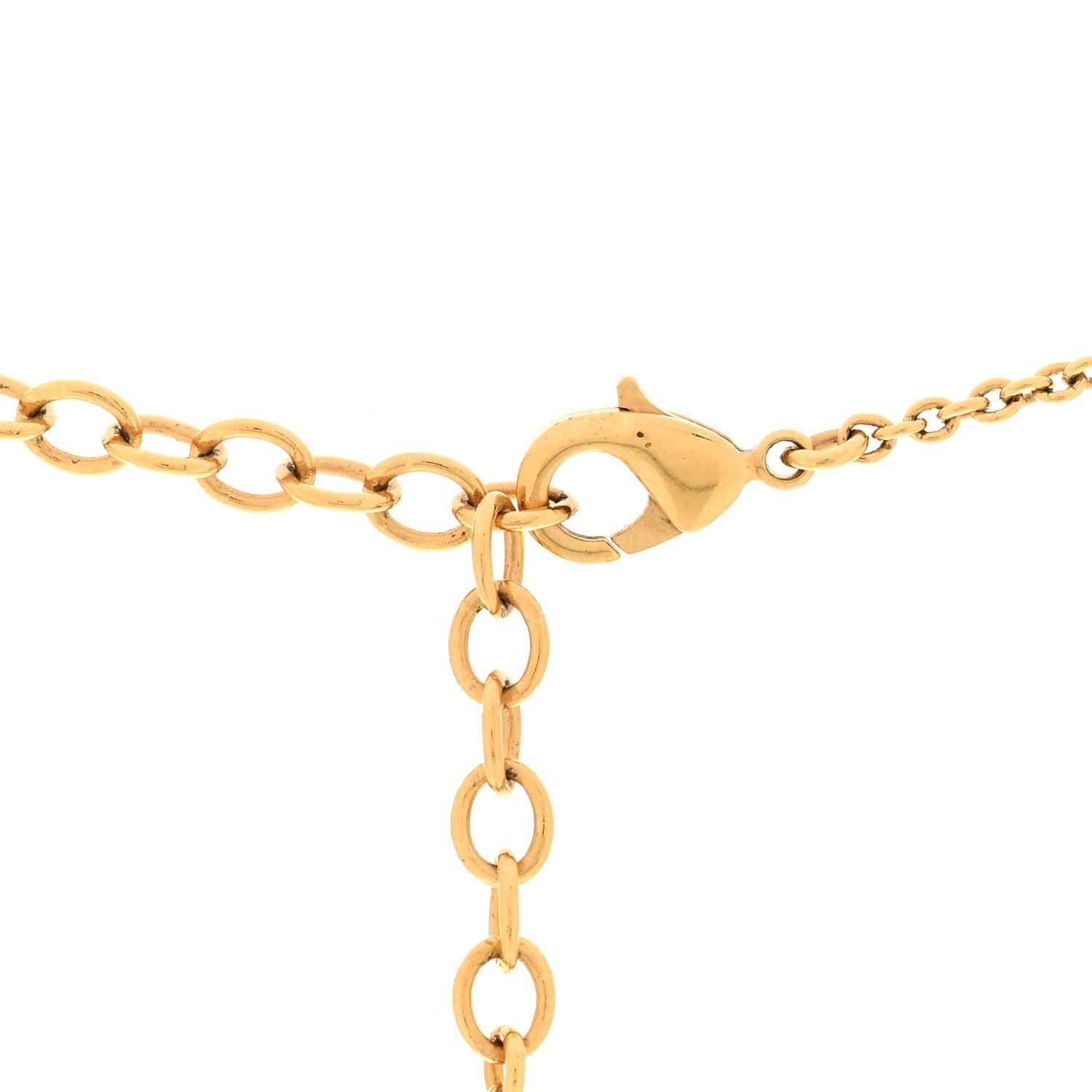 Louis Vuitton Metal GO-14 Necklace Gold