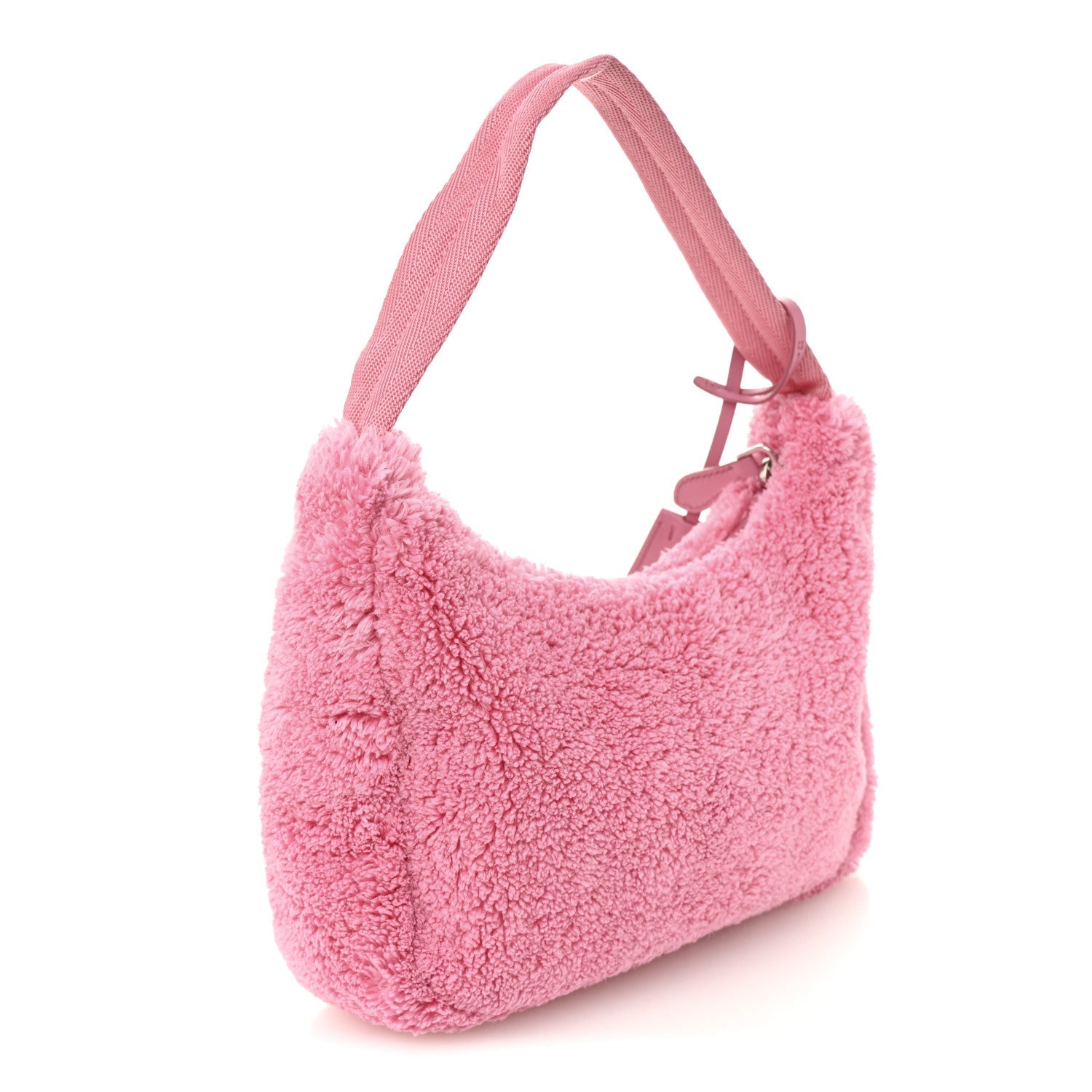 Prada Terry Cloth Mini Re-Edition 2000 Bag Petalo Black