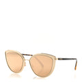 Metal Cat Eye Sunglasses 4222 Gold