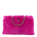 Chanel Rabbit Fur Shoulder Bag Fuchsia
