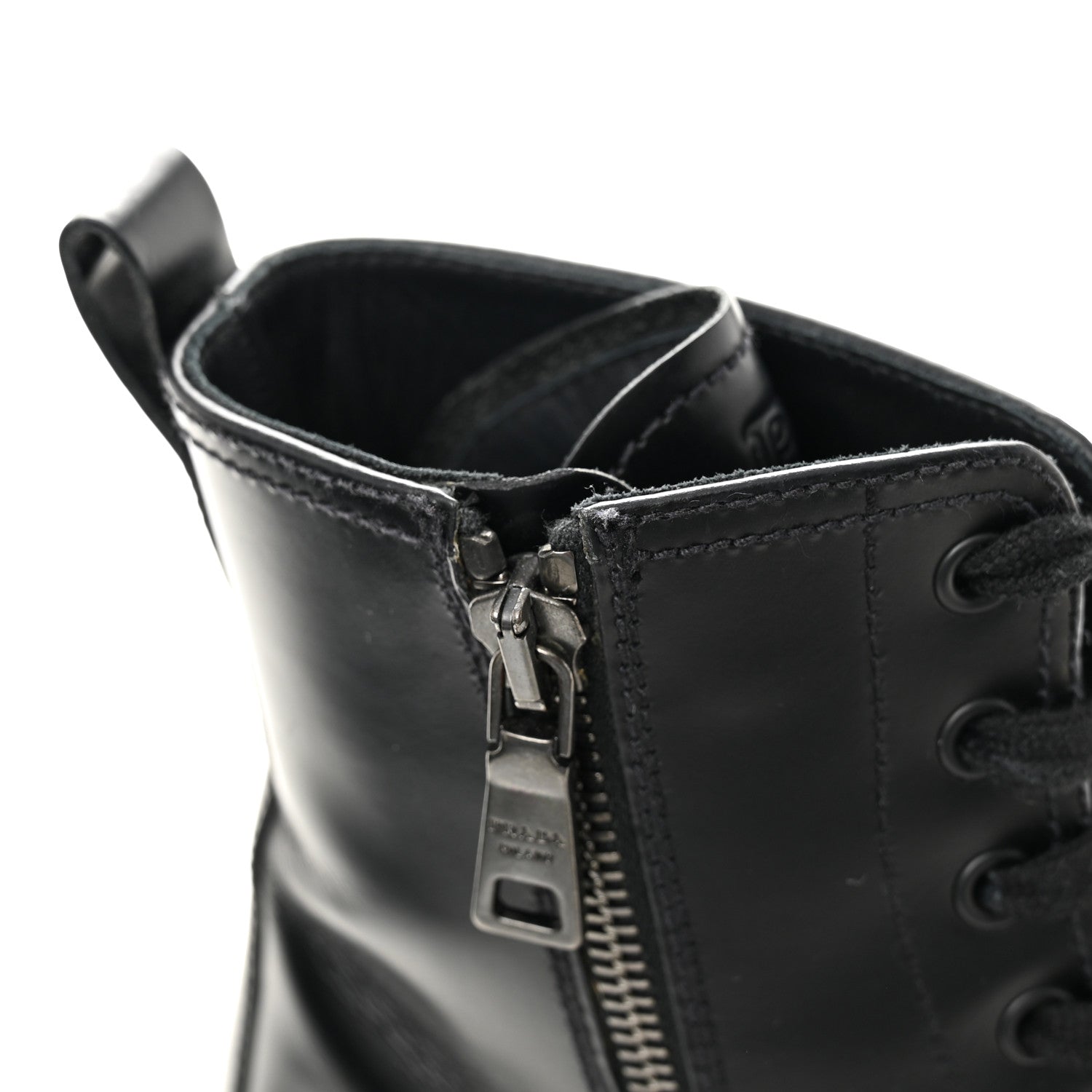 Prada Spazzolato Chocolate 50mm Combat Boots 36.5 Black