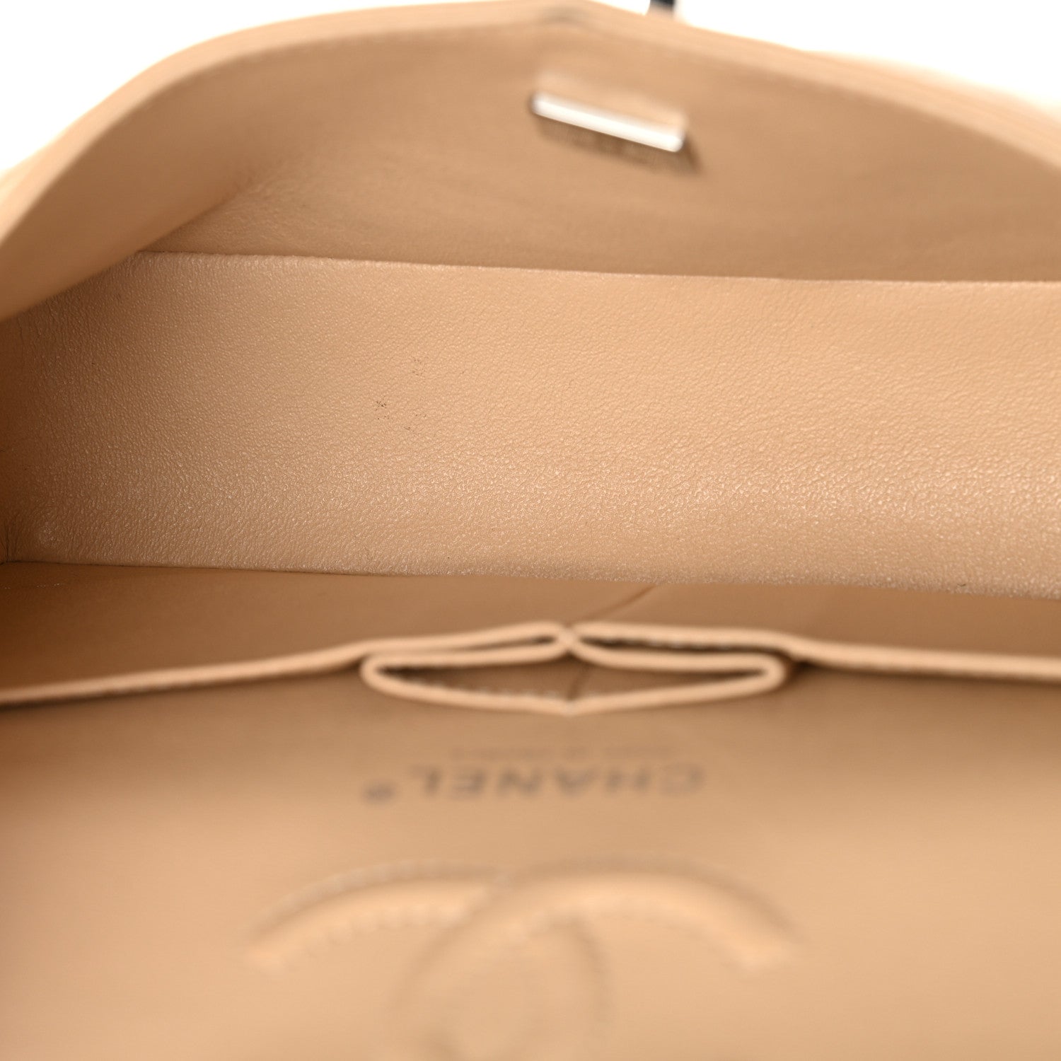 Chanel Caviar Quilted Small Double Flap Beige