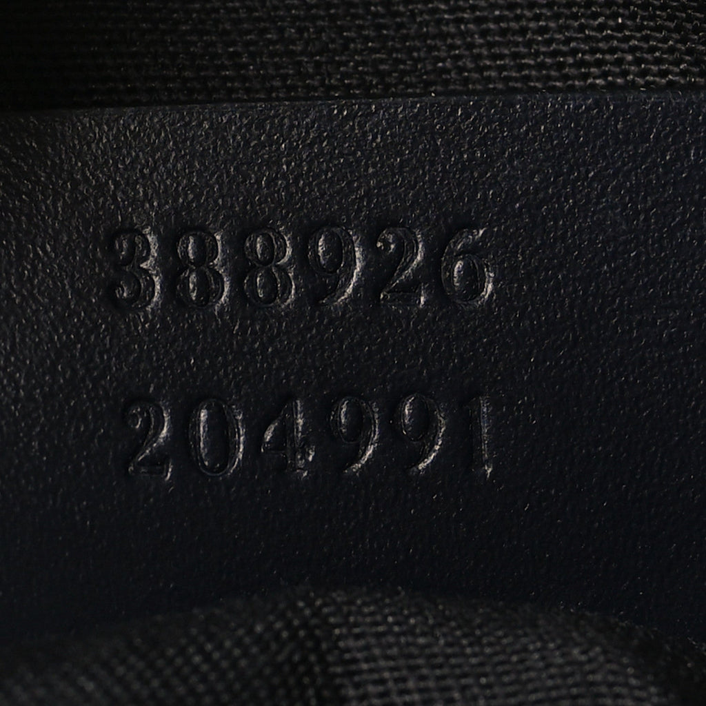 Gucci GG Supreme Monogram Web Flat Messenger Bag Navy