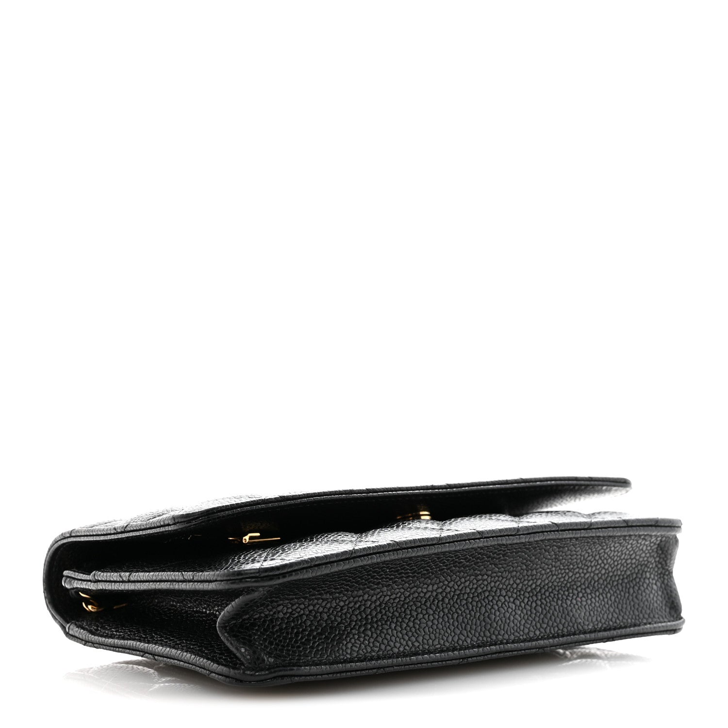Chanel Caviar Quilted Wallet on Chain WOC Black