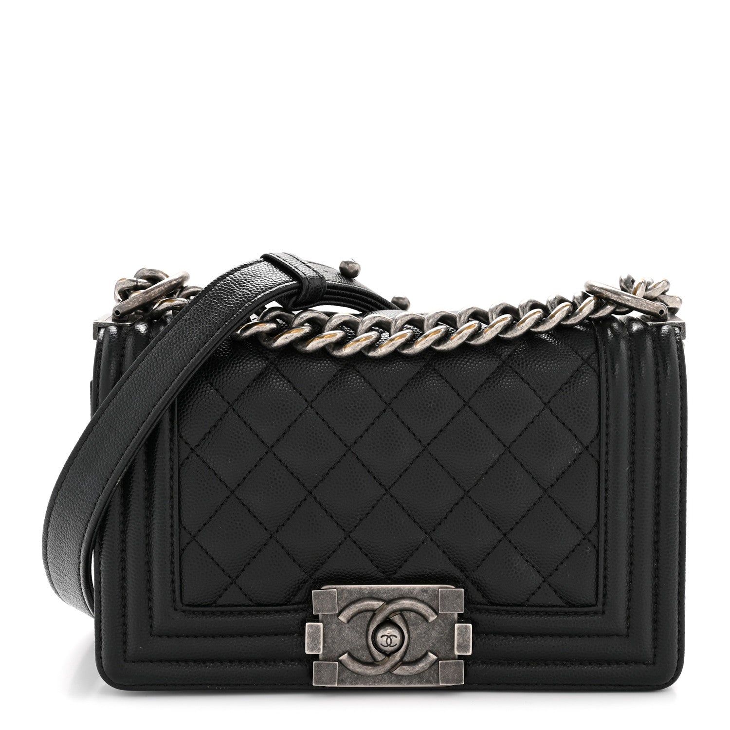 Chanel Caviar Quilted Small Boy Flap Black