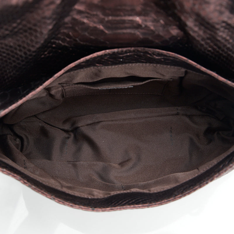 Fendi Metallic Embossed Chef Bag - '10s
