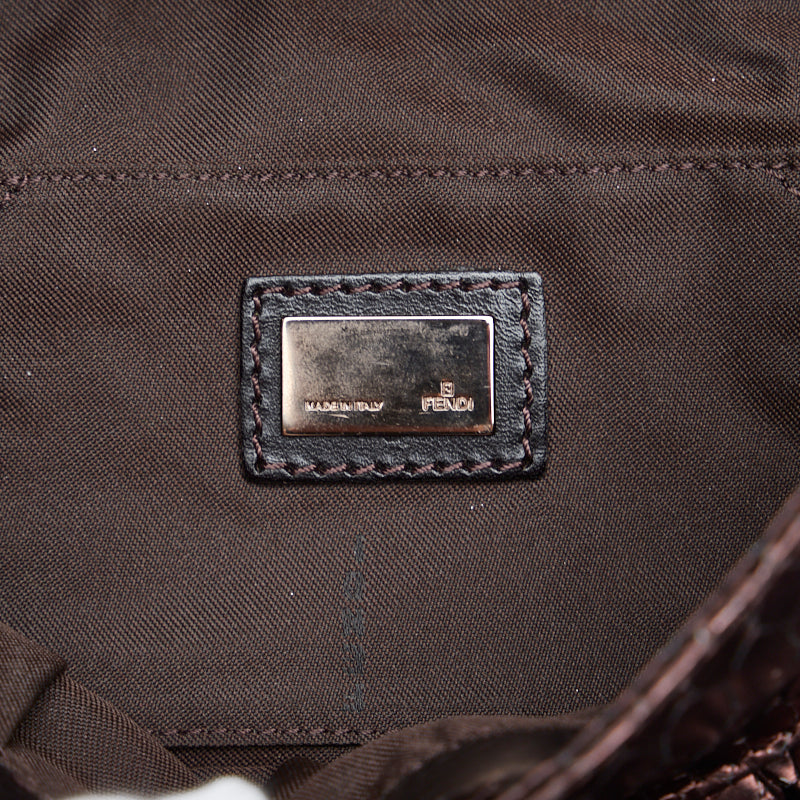Fendi Metallic Embossed Chef Bag - '10s