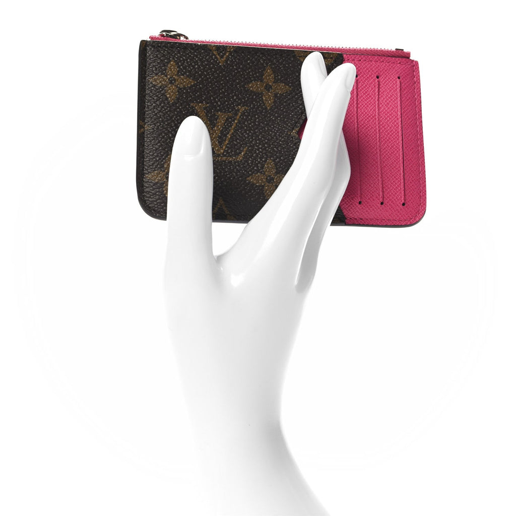 Louis Vuitton Monogram Calfskin Coin Card Holder Rose