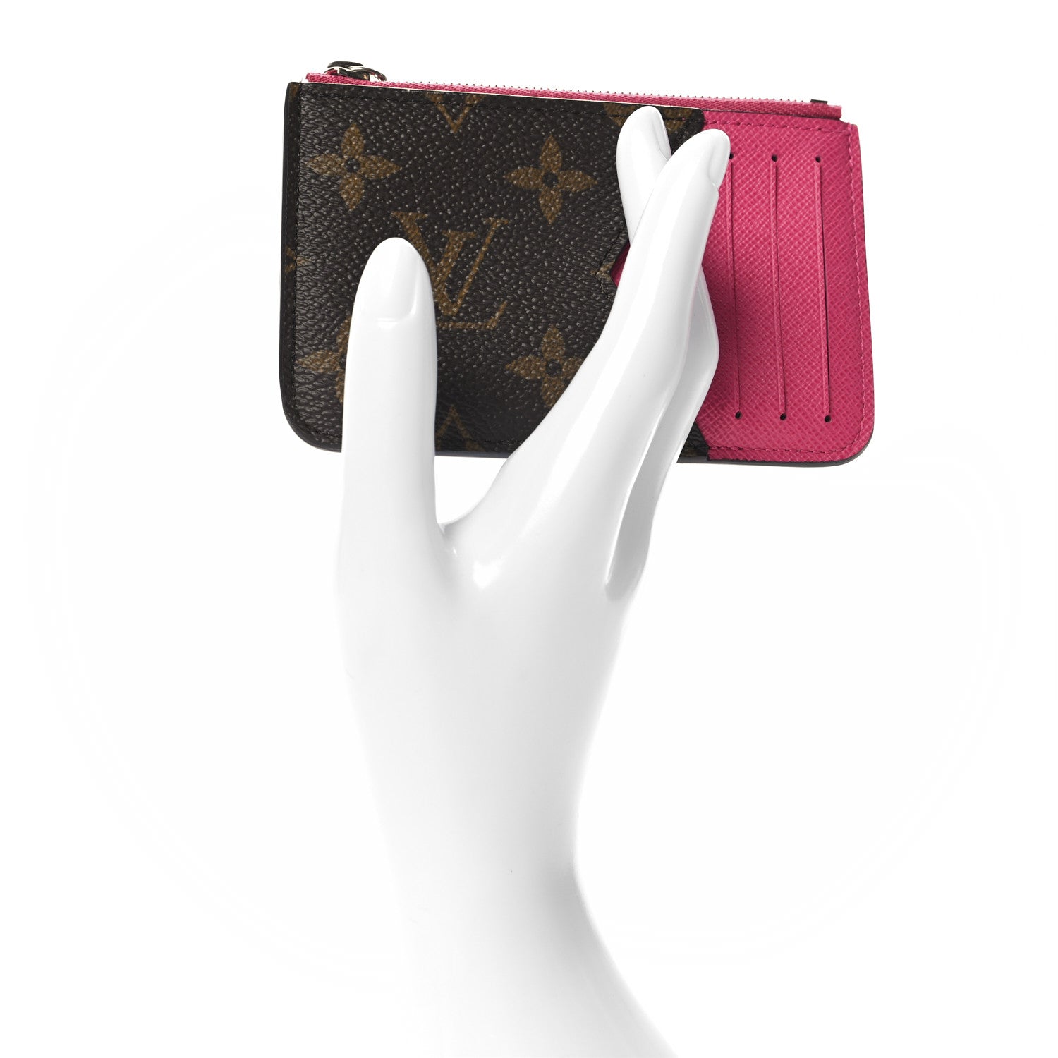 Louis Vuitton Monogram Calfskin Coin Card Holder Rose