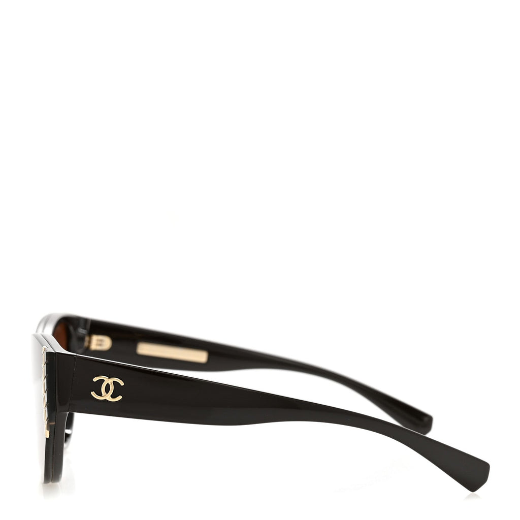 Acetate Cat Eye Sunglasses 6054 Black