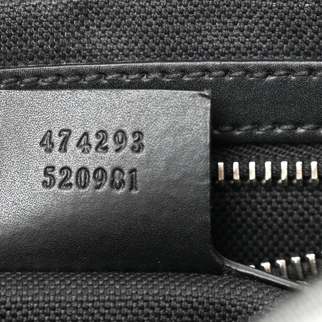 Gucci Soft GG Supreme Monogram Web Belt Bag Black Grey