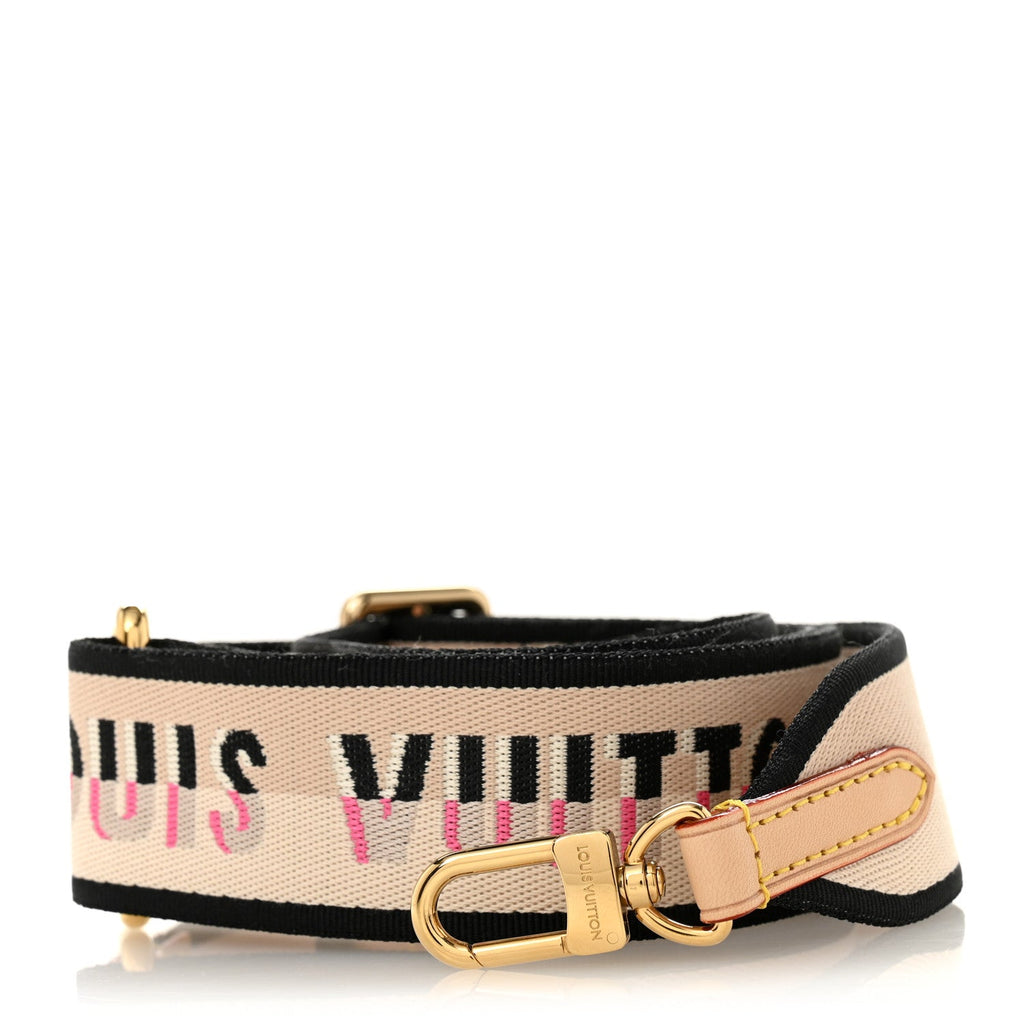 Louis Vuitton Jacquard Speedy Bandouliere 20 Shoulder Strap Black