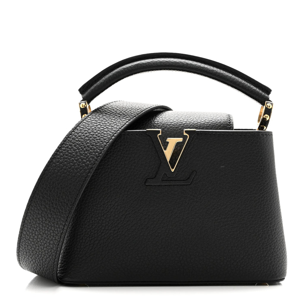 Louis Vuitton Taurillon Mini Capucines Black