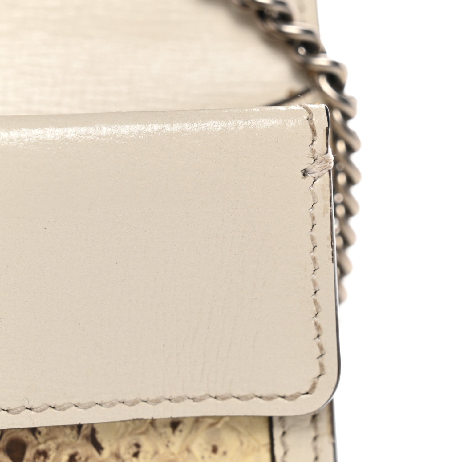 Gucci Snakeskin Azalea Calfskin Enamel Super Mini Dionysus Shoulder Bag New Rock White Electric Blue