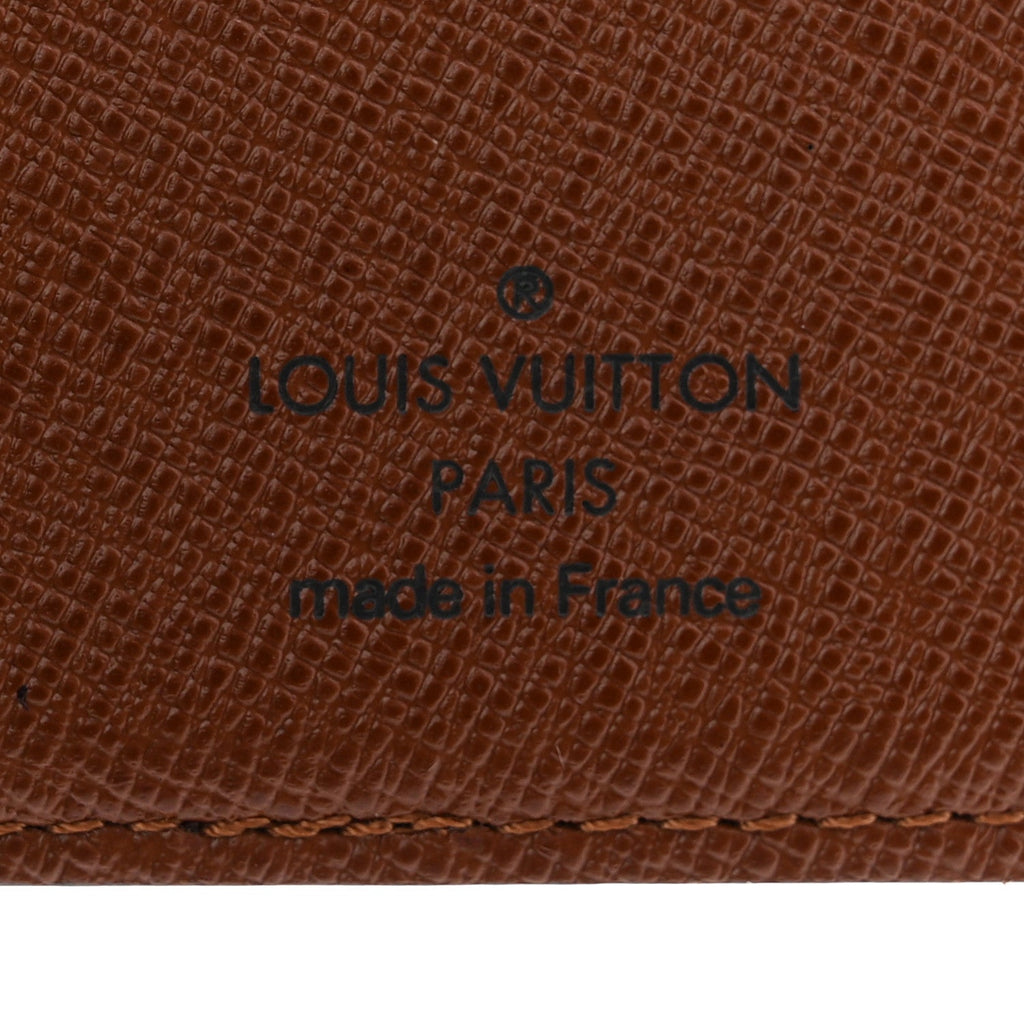 Louis Vuitton Monogram Checkbook Holder Case Wallet
