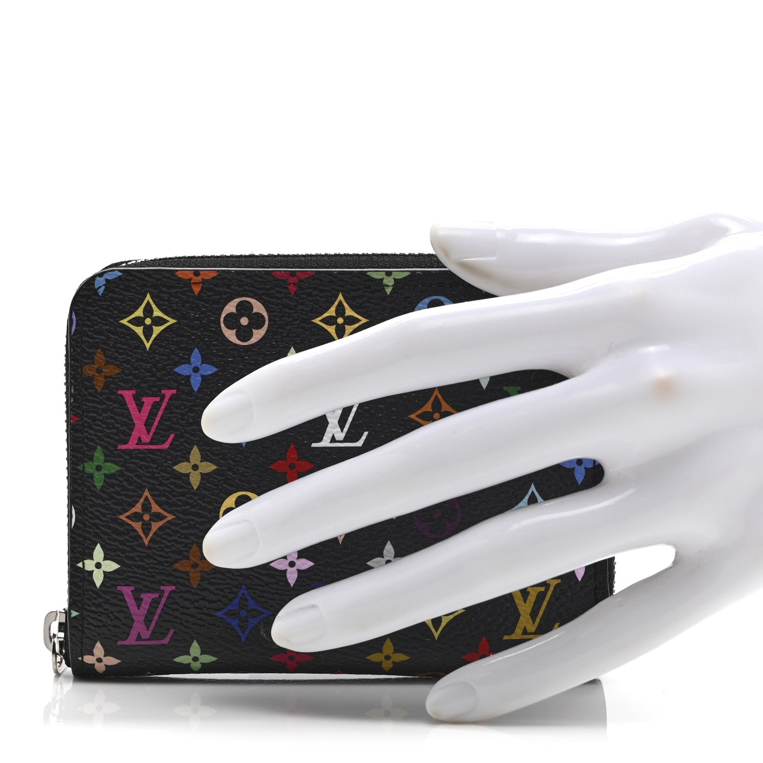 Louis Vuitton LV x TM Monogram Multicolor Zippy Coin Purse Black