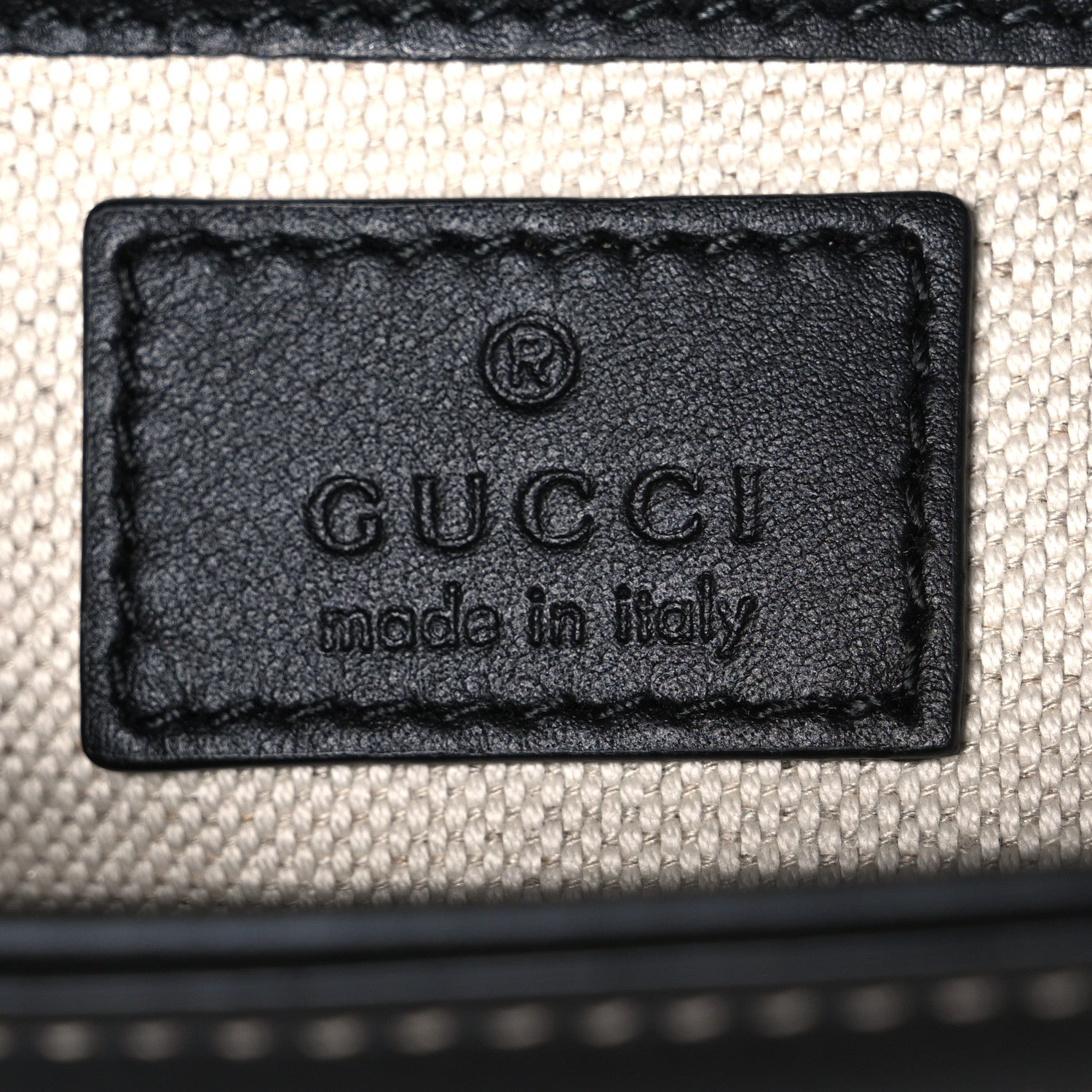 Gucci GG Supreme Monogram Horsebit 1955 Soft Small Shoulder Bag Beige Black