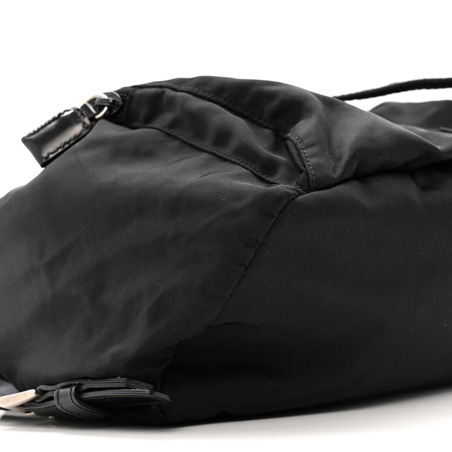 Prada Tessuto Nylon Vela Cinch Backpack Black