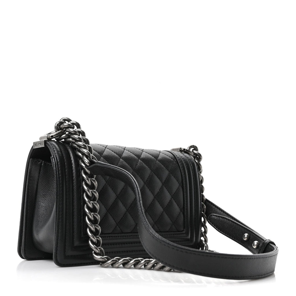 Chanel Caviar Quilted Small Boy Flap Black