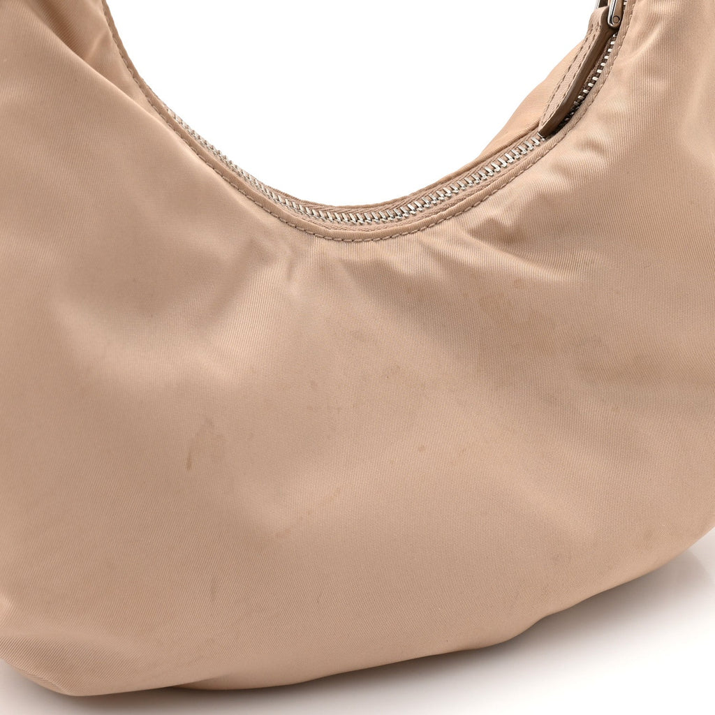 Prada Tessuto Nylon Saffiano Re-Edition 2006 Shoulder Bag Cammeo