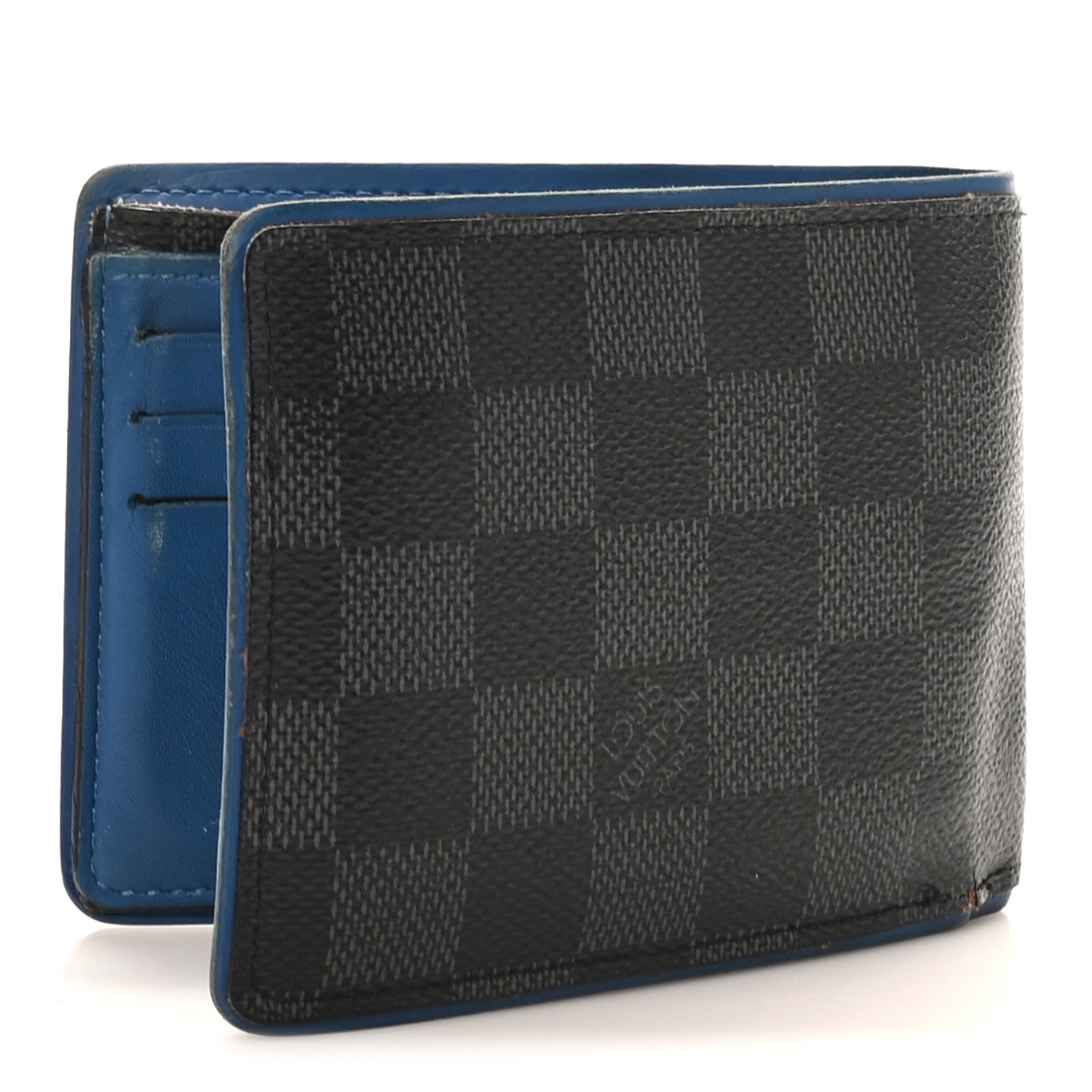 Louis Vuitton Damier Cobalt Multiple Wallet Neon
