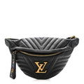 Louis Vuitton Calfskin Quilted New Wave Bumbag Black