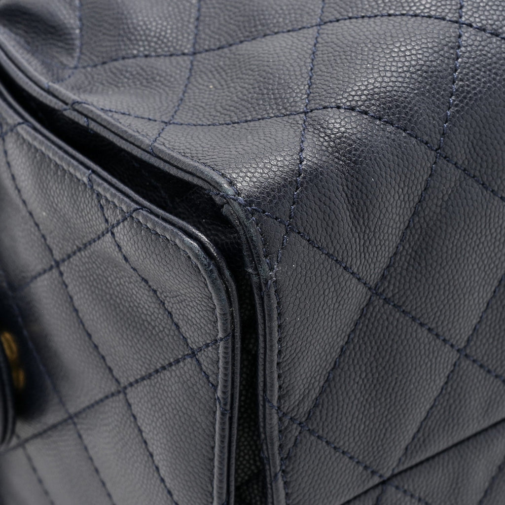 Chanel Caviar Quilted Medium Chanel 25 Handbag Dark Navy