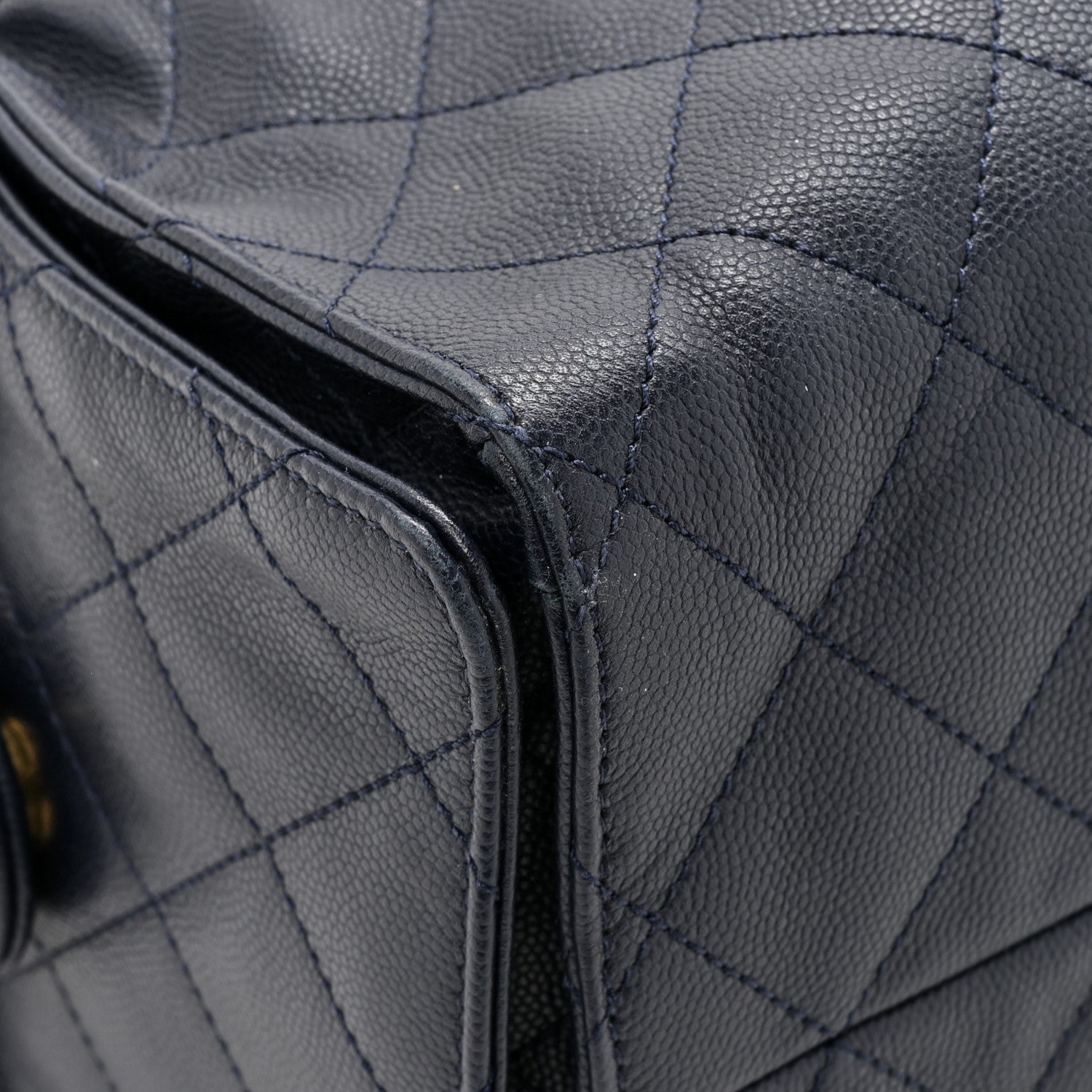 Chanel Caviar Quilted Medium Chanel 25 Handbag Dark Navy