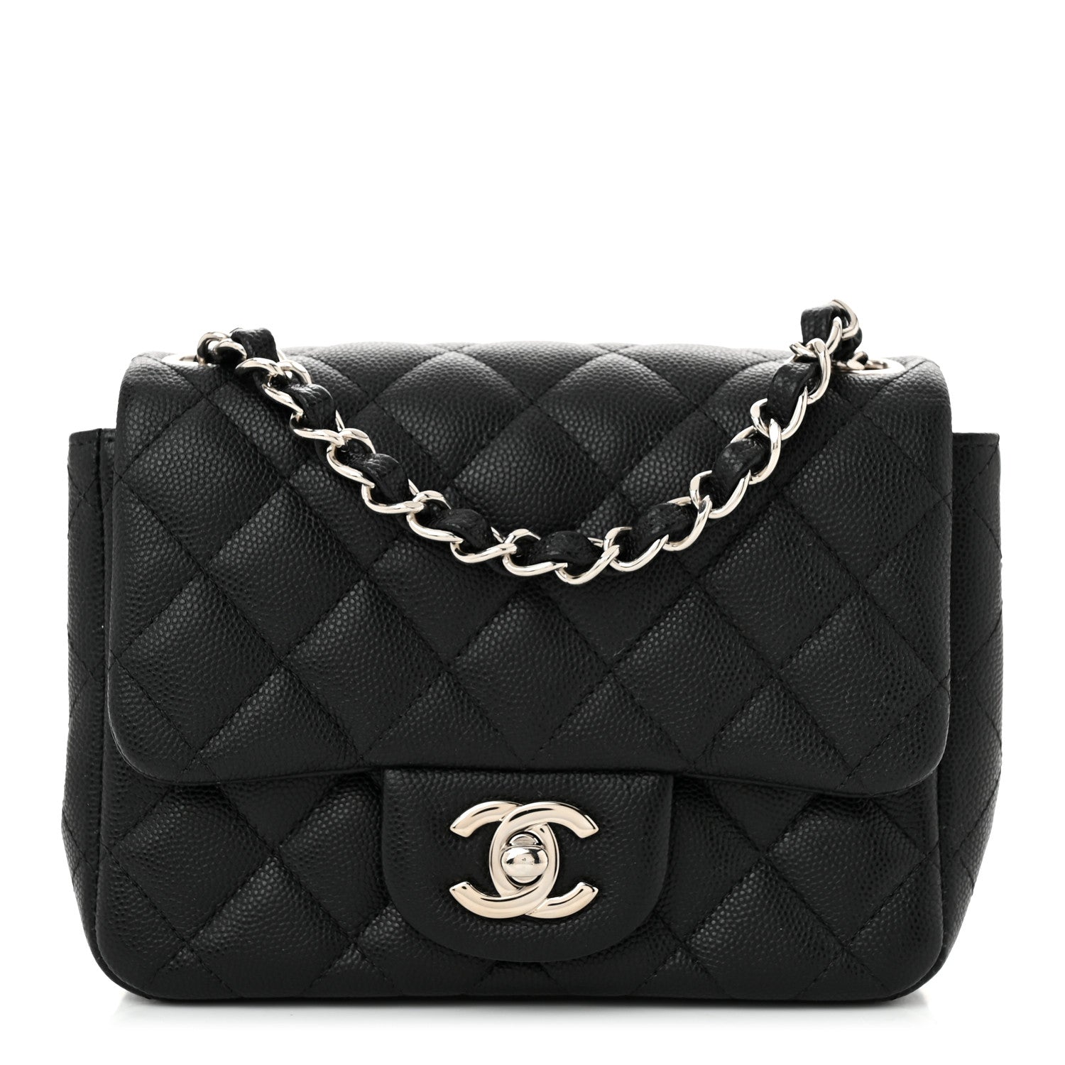 Chanel Caviar Quilted Mini Square Flap Black