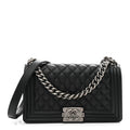Chanel Caviar Quilted Medium Boy Flap Black