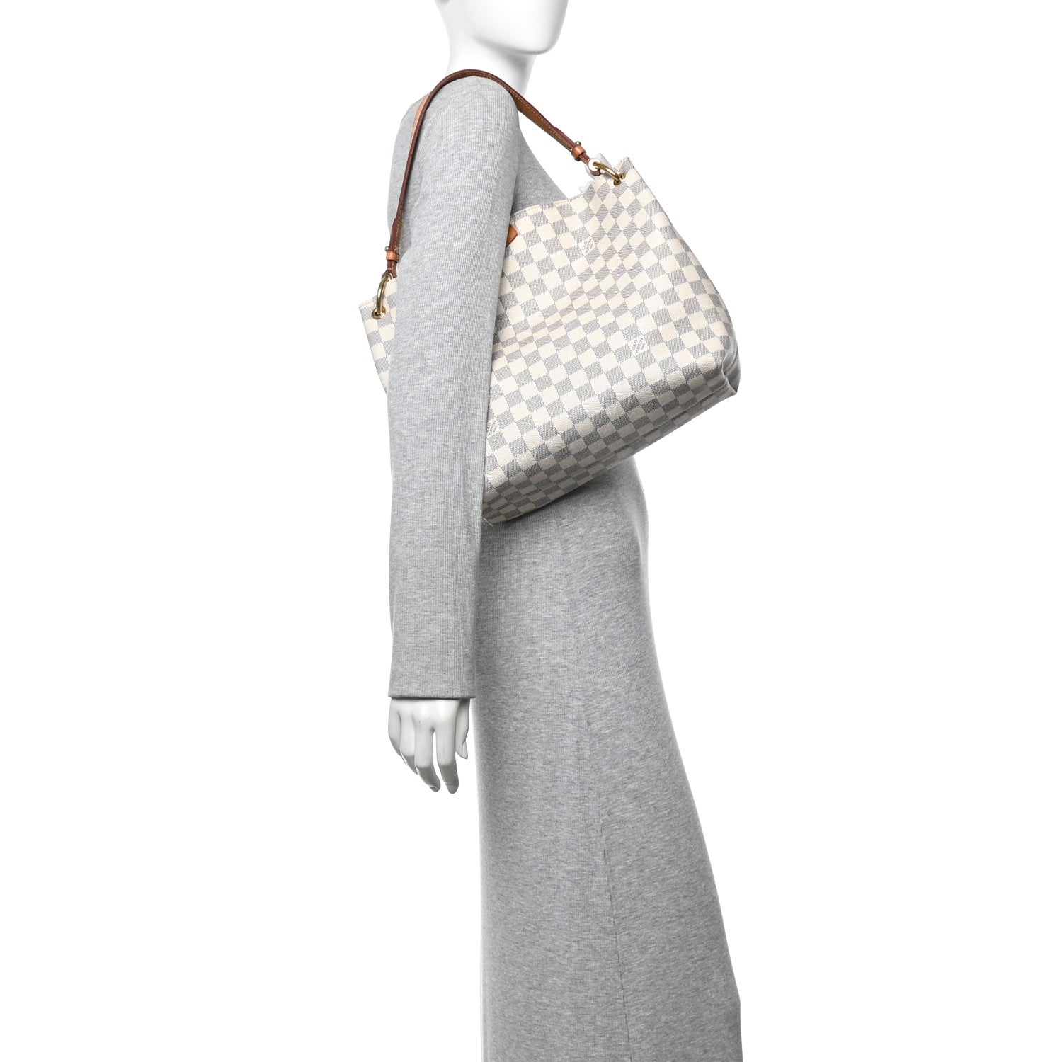 Louis Vuitton Damier Azur Graceful PM Rose Ballerine